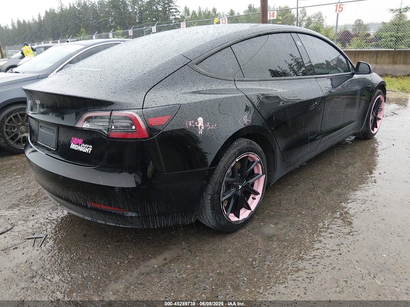 2021 Tesla Model 3 VIN 5YJ3E1EA8MF906068 IAAI salvage auction — FRONT END, Salvage Title, sold $7,700 on 2026-07-09 (photo 4)