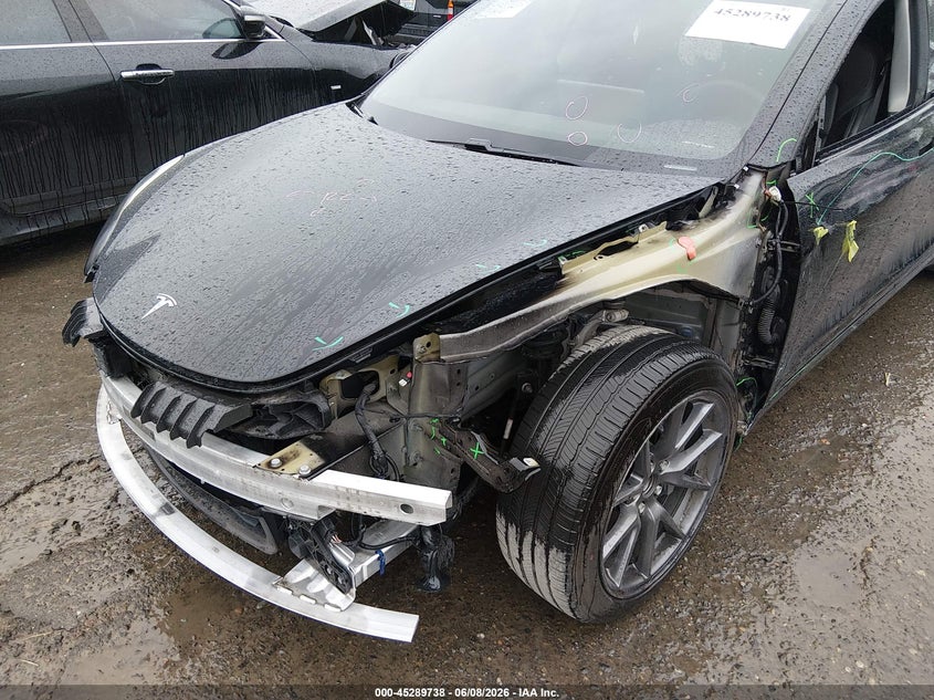 2021 Tesla Model 3 VIN 5YJ3E1EA8MF906068 IAAI salvage auction — FRONT END, Salvage Title, sold $7,700 on 2026-07-09 (photo 6)