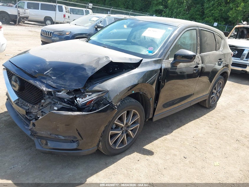 2018 Mazda Cx-5 VIN JM3KFADM5J1334554 IAAI salvage auction — LEFT FRONT, Salvage Title, sold $3,850 on 2026-08-01 (photo 2)