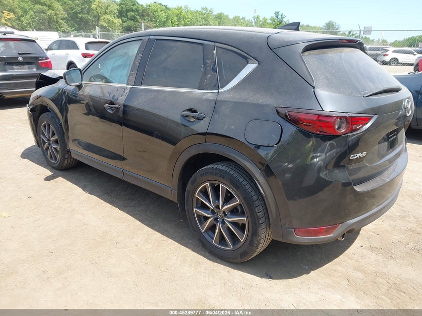 2018 Mazda Cx-5 VIN JM3KFADM5J1334554 IAAI salvage auction — LEFT FRONT, Salvage Title, sold $3,850 on 2026-08-01 (photo 3)