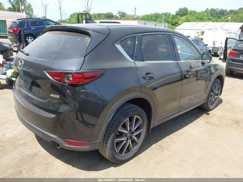 2018 Mazda Cx-5 VIN JM3KFADM5J1334554 IAAI salvage auction — LEFT FRONT, Salvage Title, sold $3,850 on 2026-08-01 (photo 4)