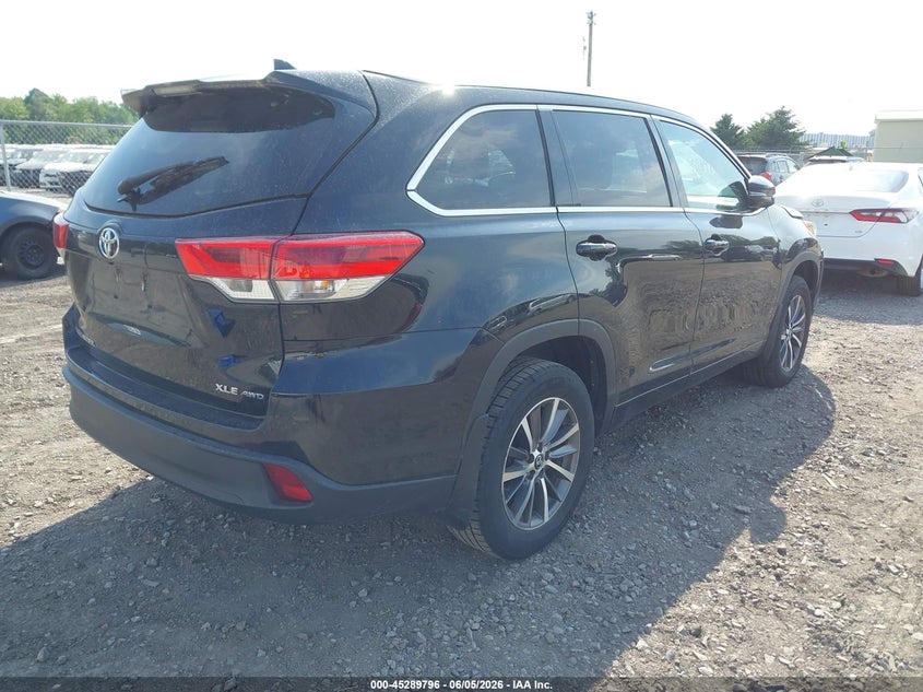 2018 Toyota Highlander VIN 5TDJZRFH7JS835569 IAAI salvage auction — FRONT END, Salvage Title, sold $9,275 on 2026-07-14 (photo 4)