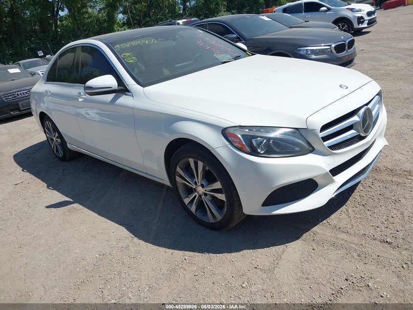 2016 Mercedes-benz C class VIN WDDWF4KB6GR164511 IAAI salvage auction — NORMAL WEAR, Clear (Indiana), sold $4,275 on 2026-07-29 (photo 1)