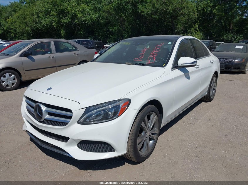 2016 Mercedes-benz C class VIN WDDWF4KB6GR164511 IAAI salvage auction — NORMAL WEAR, Clear (Indiana), sold $4,275 on 2026-07-29 (photo 2)