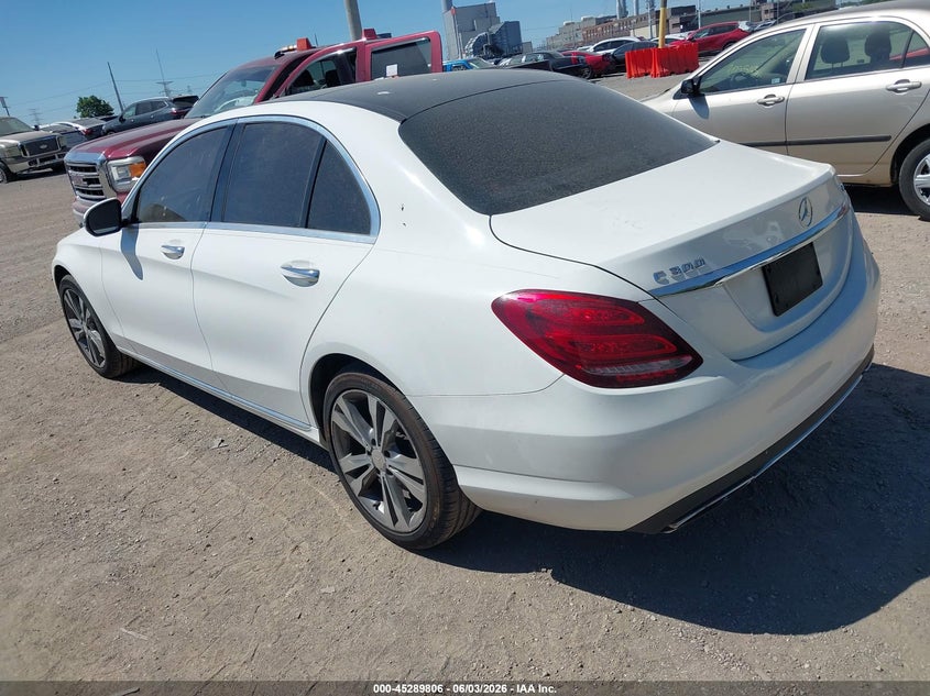 2016 Mercedes-benz C class VIN WDDWF4KB6GR164511 IAAI salvage auction — NORMAL WEAR, Clear (Indiana), sold $4,275 on 2026-07-29 (photo 3)