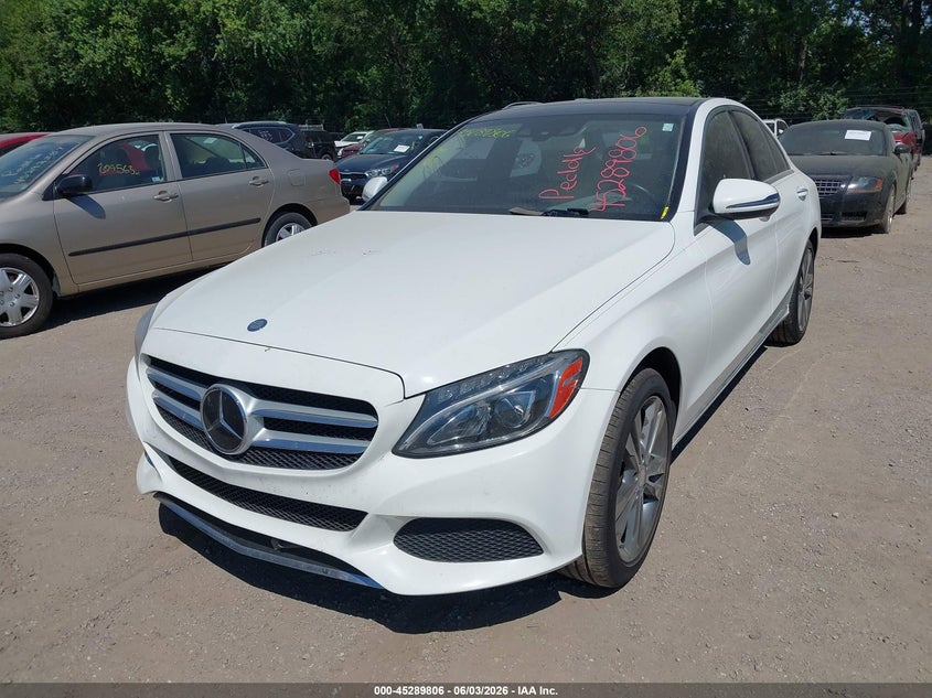 2016 Mercedes-benz C class VIN WDDWF4KB6GR164511 IAAI salvage auction — NORMAL WEAR, Clear (Indiana), sold $4,275 on 2026-07-29 (photo 6)