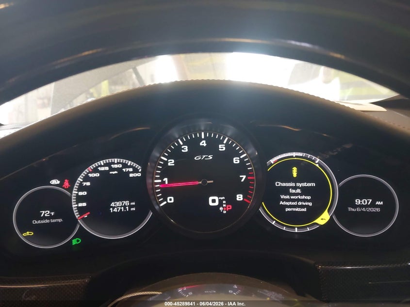 2019 Porsche Panamera VIN WP0AG2A79KL139455 IAAI salvage auction — FRONT END, Salvage Title, sold $23,975 on 2026-07-21 (photo 7)