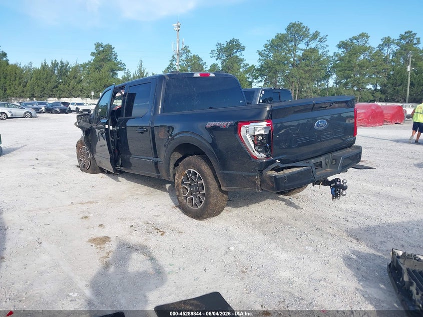 2023 Ford F-150 VIN 1FTFW1E55PFA65050 IAAI salvage auction — LEFT FRONT, Salvage Title, sold $7,975 on 2026-07-30 (photo 3)
