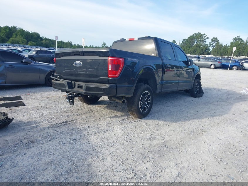 2023 Ford F-150 VIN 1FTFW1E55PFA65050 IAAI salvage auction — LEFT FRONT, Salvage Title, sold $7,975 on 2026-07-30 (photo 4)