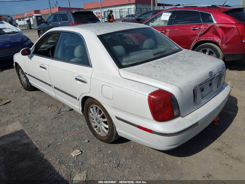 2004 Hyundai Xg VIN KMHFU45E44A276056 IAAI salvage auction — RIGHT SIDE, Clear (Tennessee), sold $500 on 2026-07-09 (photo 3)