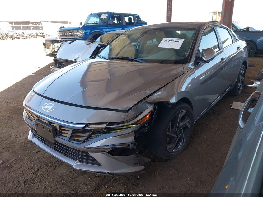 2025 Hyundai Elantra VIN KMHLS4DG7SU910872 IAAI salvage auction — LEFT FRONT, Salvage Title, sold $7,000 on 2026-08-02 (photo 2)