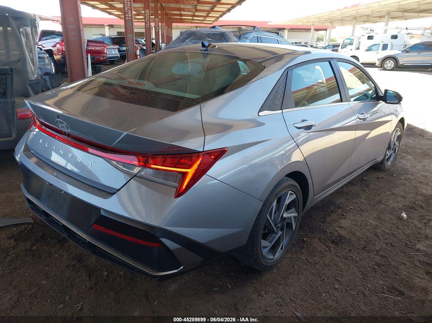 2025 Hyundai Elantra VIN KMHLS4DG7SU910872 IAAI salvage auction — LEFT FRONT, Salvage Title, sold $7,000 on 2026-08-02 (photo 4)