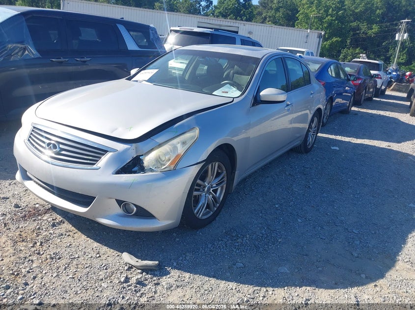 2012 Infiniti G VIN JN1CV6AP8CM629552 IAAI salvage auction — LEFT & RIGHT, Salvage Title, sold $425 on 2026-07-07 (photo 2)