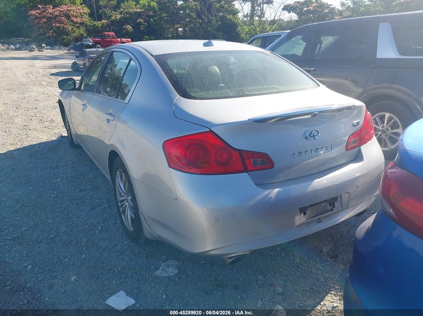 2012 Infiniti G VIN JN1CV6AP8CM629552 IAAI salvage auction — LEFT & RIGHT, Salvage Title, sold $425 on 2026-07-07 (photo 3)