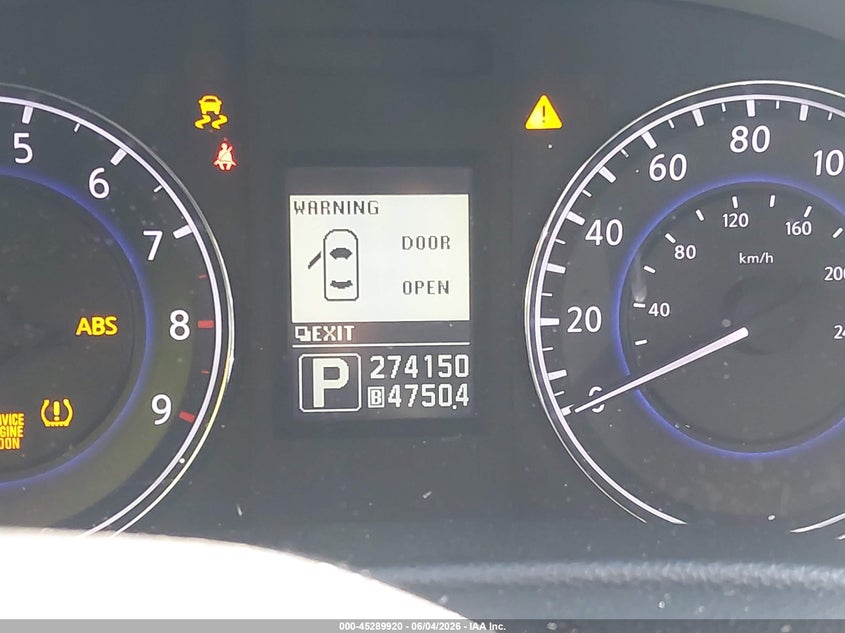 2012 Infiniti G VIN JN1CV6AP8CM629552 IAAI salvage auction — LEFT & RIGHT, Salvage Title, sold $425 on 2026-07-07 (photo 7)