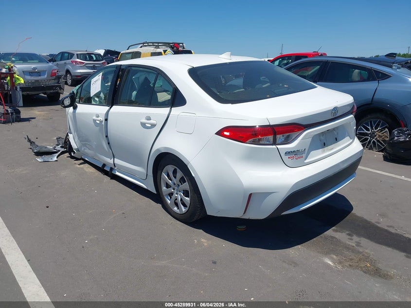 2022 Toyota Corolla VIN JTDEPMAEXN3006039 IAAI salvage auction — FRONT & REAR, Salvage Title, sold $900 on 2026-07-22 (photo 3)