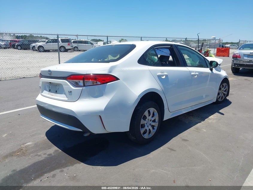2022 Toyota Corolla VIN JTDEPMAEXN3006039 IAAI salvage auction — FRONT & REAR, Salvage Title, sold $900 on 2026-07-22 (photo 4)