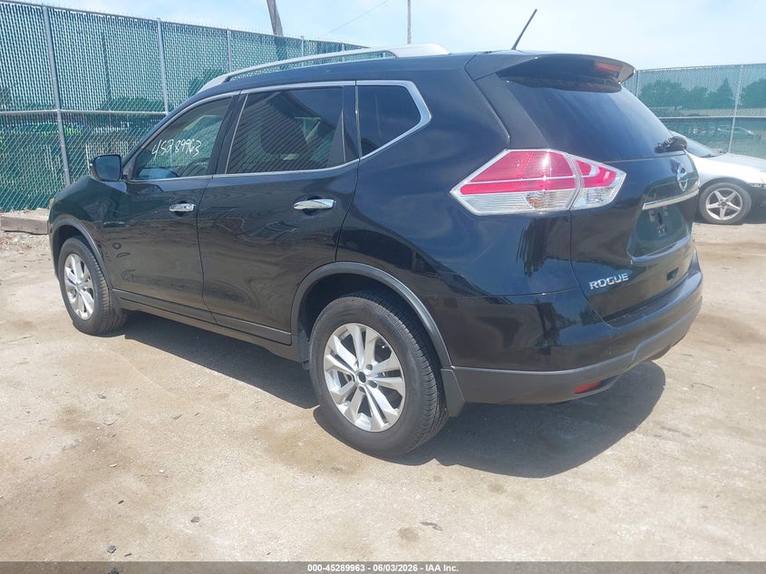 2016 Nissan Rogue VIN KNMAT2MV1GP596928 IAAI salvage auction — SIDE, Clear (Indiana), sold $1,000 on 2026-07-28 (photo 3)