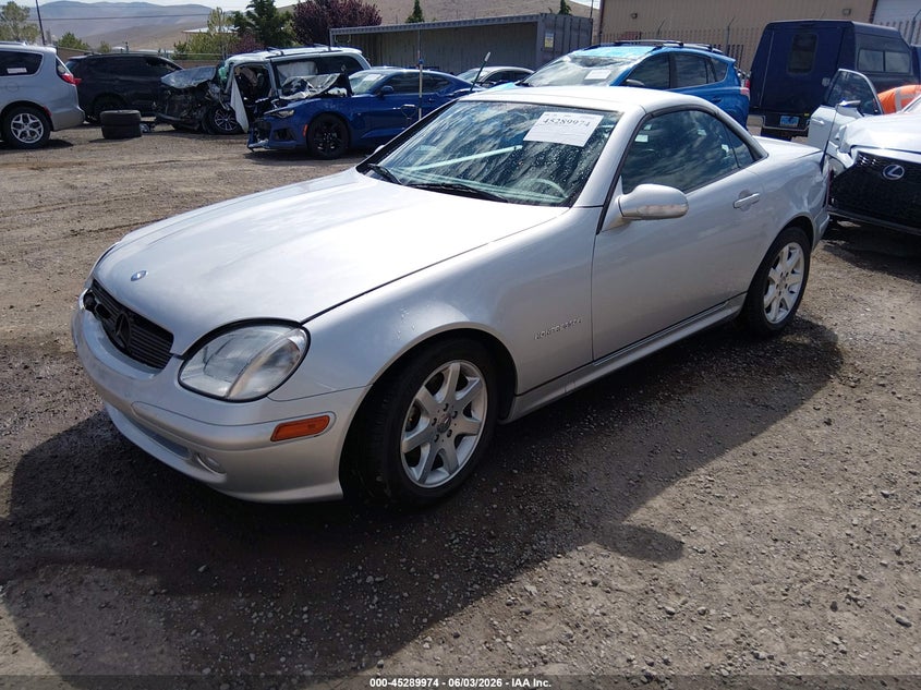 2002 Mercedes-benz Slk-klasse VIN WDBKK49F32F260649 IAAI salvage auction — FRONT & REAR, Salvage (Nevada), sold $875 on 2026-07-10 (photo 2)