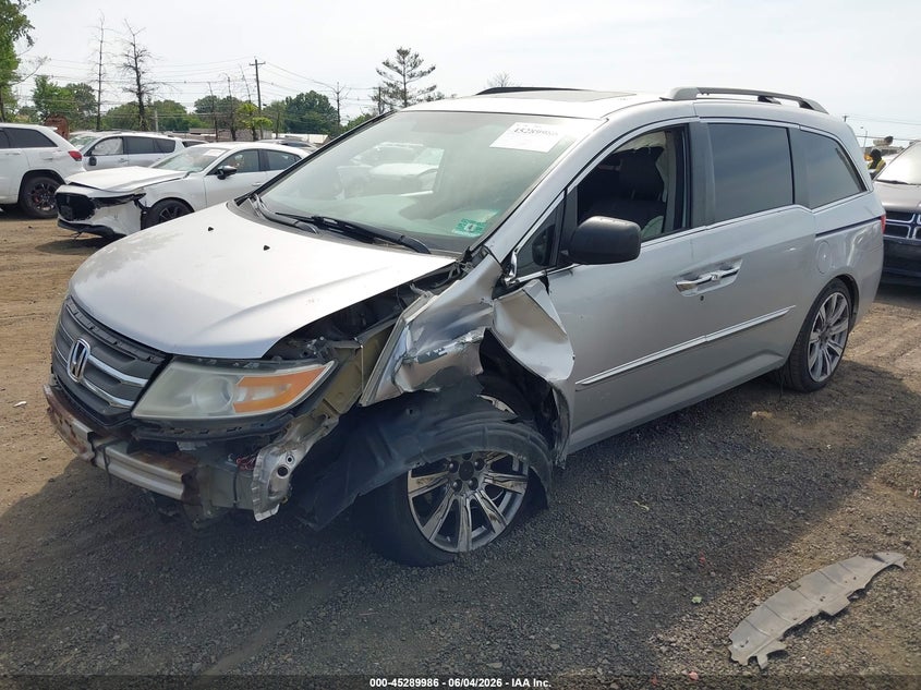 2012 Honda Odyssey VIN 5FNRL5H67CB050002 IAAI salvage auction — FRONT END, Salvage Title, sold $525 on 2026-07-24 (photo 2)