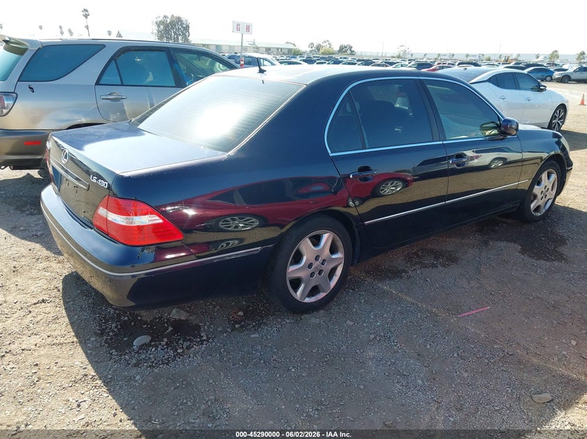 2004 Lexus Ls 430 VIN JTHBN36FX40144456 IAAI salvage auction — NORMAL WEAR, Clear - Dealer Only (California), sold $625 on 2026-07-06 (photo 4)