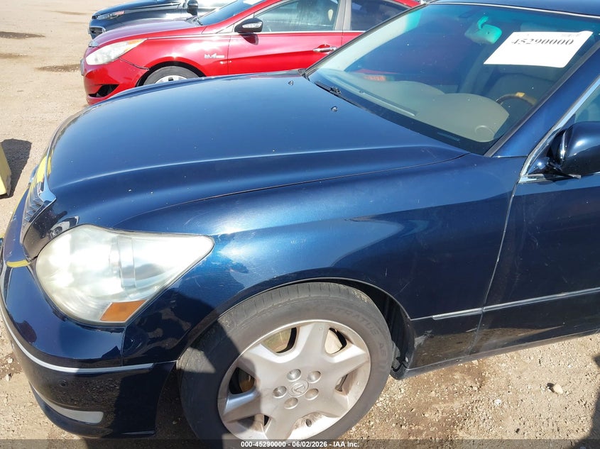 2004 Lexus Ls 430 VIN JTHBN36FX40144456 IAAI salvage auction — NORMAL WEAR, Clear - Dealer Only (California), sold $625 on 2026-07-06 (photo 6)