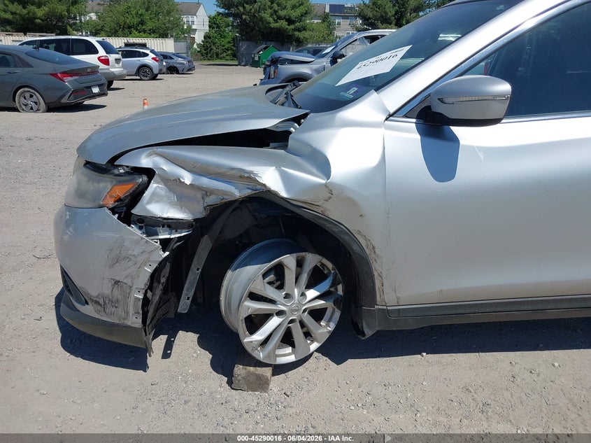 2015 Nissan Rogue VIN KNMAT2MT1FP575431 IAAI salvage auction — LEFT FRONT, Salvage Title, sold $225 on 2026-07-28 (photo 6)