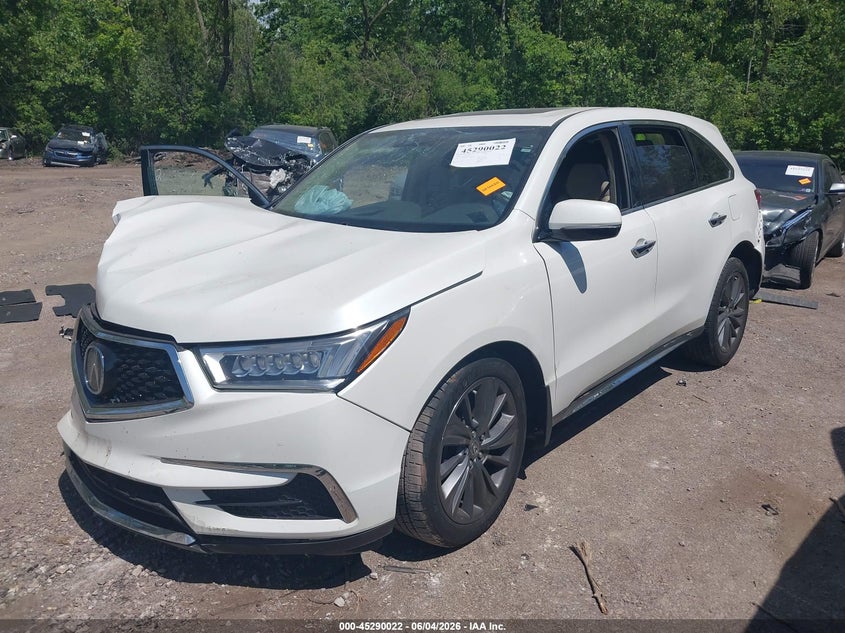 2018 Acura Mdx VIN 5J8YD4H57JL024716 IAAI salvage auction — RIGHT FRONT, Salvage Title, sold $2,750 on 2026-08-02 (photo 2)