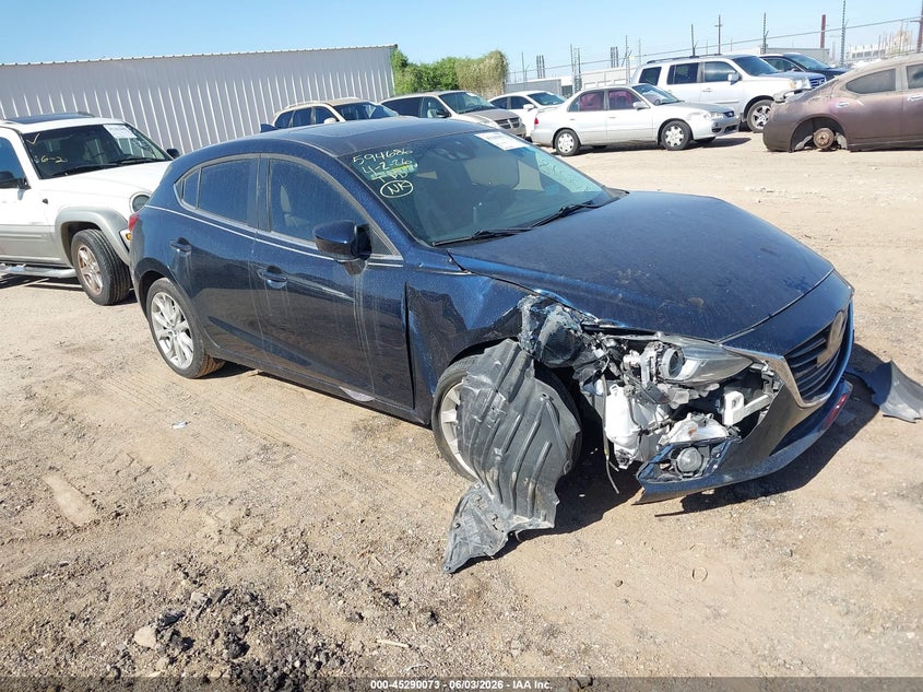 2016 Mazda 3 VIN JM1BM1N31G1280098 IAAI salvage auction — NORMAL WEAR, Clear-Dealer Only (Arizona), sold $3,050 on 2026-07-09 (photo 1)