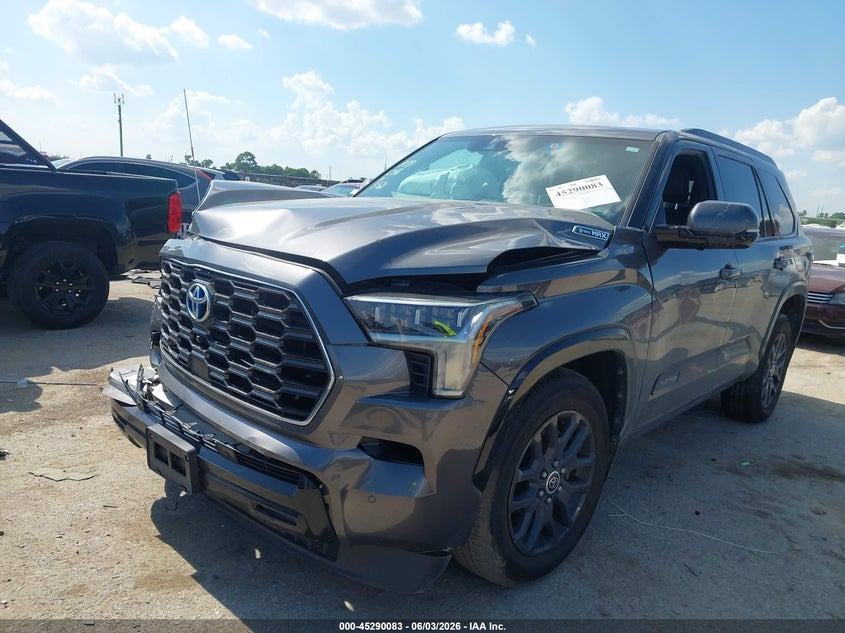 2023 Toyota Sequoia VIN 7SVAAABA9PX013561 IAAI salvage auction — FRONT END, Original (Texas), sold $28,175 on 2026-08-04 (photo 2)