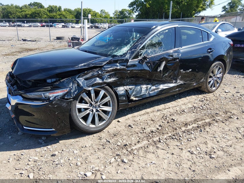 2018 Mazda 6 VIN JM1GL1WY0J1307043 IAAI salvage auction — LEFT SIDE, Salvage Title, sold $1,250 on 2026-07-18 (photo 2)