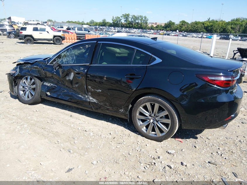 2018 Mazda 6 VIN JM1GL1WY0J1307043 IAAI salvage auction — LEFT SIDE, Salvage Title, sold $1,250 on 2026-07-18 (photo 3)