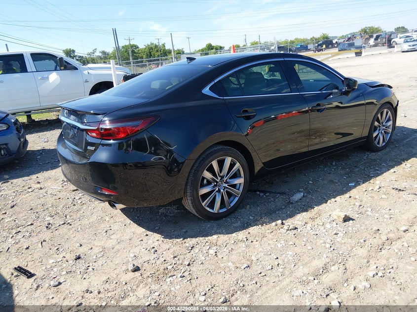 2018 Mazda 6 VIN JM1GL1WY0J1307043 IAAI salvage auction — LEFT SIDE, Salvage Title, sold $1,250 on 2026-07-18 (photo 4)