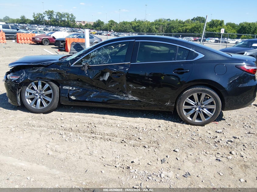 2018 Mazda 6 VIN JM1GL1WY0J1307043 IAAI salvage auction — LEFT SIDE, Salvage Title, sold $1,250 on 2026-07-18 (photo 6)