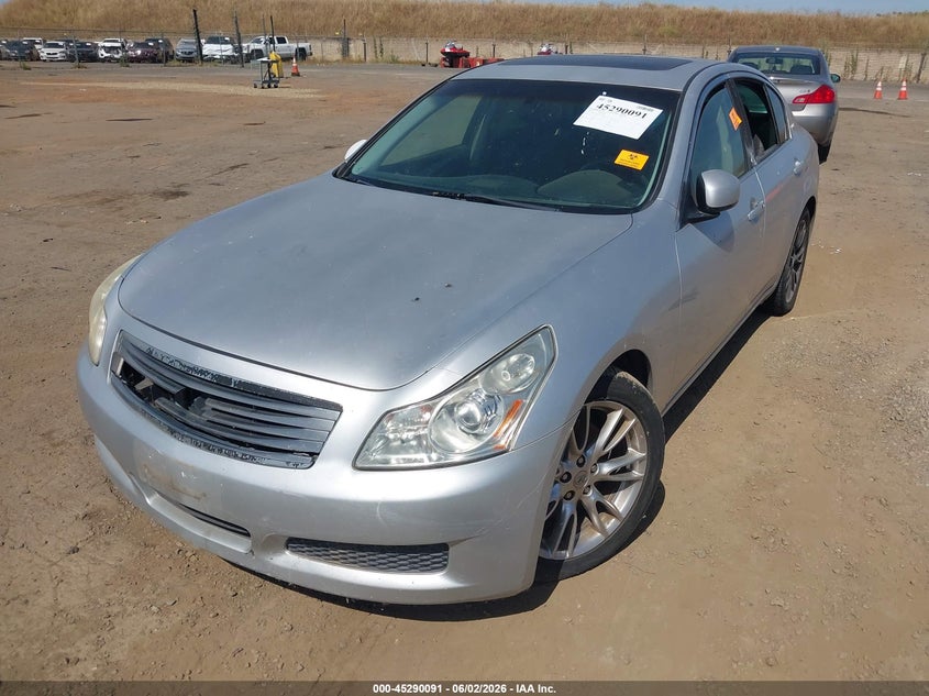 2007 Infiniti G35 VIN JNKBV61E87M724740 IAAI salvage auction — NORMAL WEAR, Clear - Dealer Only (California), sold $625 on 2026-07-08 (photo 2)