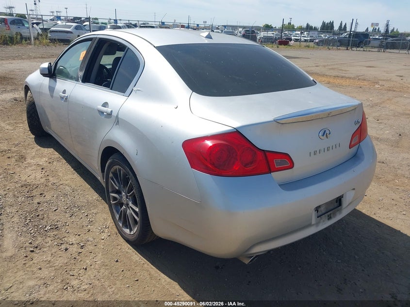 2007 Infiniti G35 VIN JNKBV61E87M724740 IAAI salvage auction — NORMAL WEAR, Clear - Dealer Only (California), sold $625 on 2026-07-08 (photo 3)