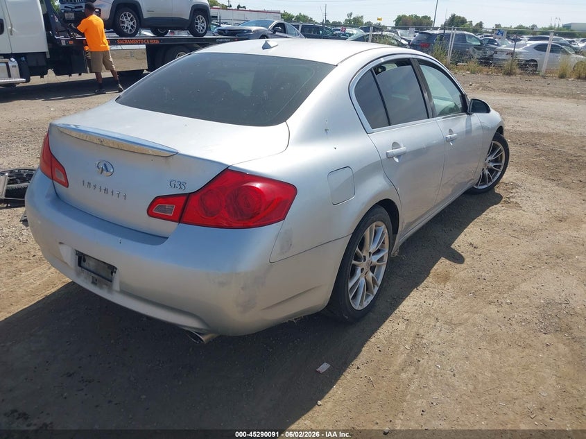 2007 Infiniti G35 VIN JNKBV61E87M724740 IAAI salvage auction — NORMAL WEAR, Clear - Dealer Only (California), sold $625 on 2026-07-08 (photo 4)