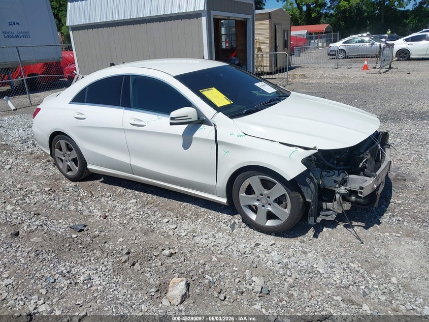2015 Mercedes-benz Cla-klasse VIN WDDSJ4EB1FN163328 IAAI salvage auction — FRONT END, Wait Title, sold $1,050 on 2026-08-19 (photo 1)
