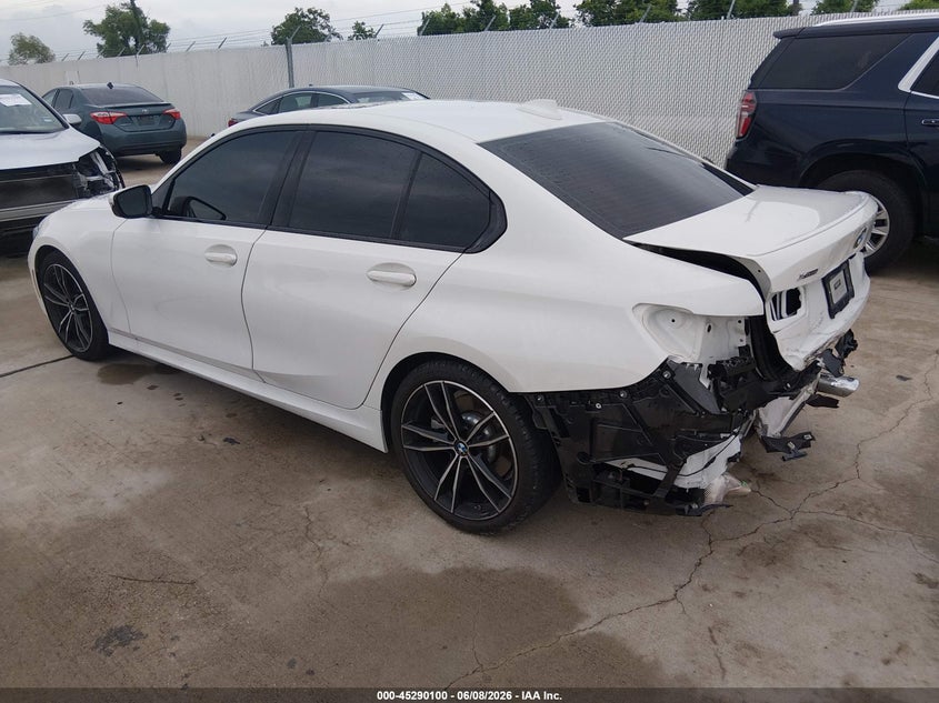 2022 BMW 3er VIN 3MW5R7J0XN8C77655 IAAI salvage auction — REAR END, Salvage Title, sold $14,850 on 2026-08-28 (photo 3)