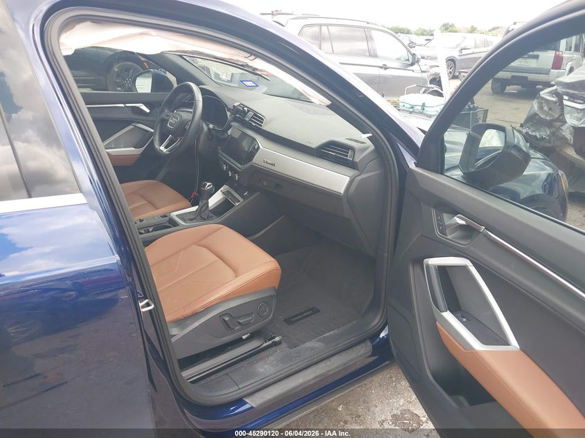 2021 Audi Q3 VIN WA1AUCF34M1081901 IAAI salvage auction — LEFT SIDE, Original (Texas), sold $7,000 on 2026-07-29 (photo 5)