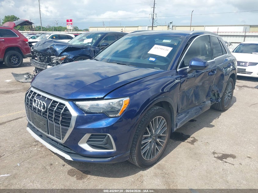 2021 Audi Q3 VIN WA1AUCF34M1081901 IAAI salvage auction — LEFT SIDE, Original (Texas), sold $7,000 on 2026-07-29 (photo 6)