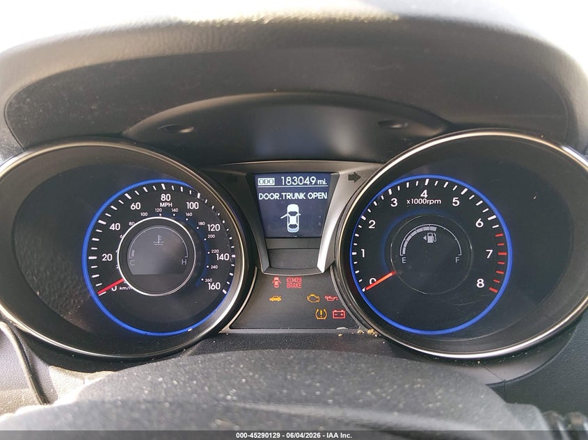 2013 Hyundai Genesis VIN KMHHT6KD9DU107524 IAAI salvage auction — FRONT & REAR, Salvage Title, sold $650 on 2026-07-15 (photo 7)