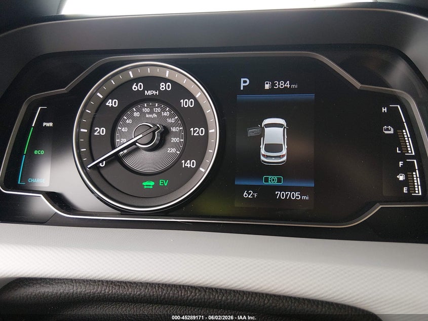 2020 Hyundai Ioniq hybrid VIN KMHC65LC7LU220341 IAAI salvage auction — NORMAL WEAR, Sf97 (North Carolina), sold $7,425 on 2026-08-13 (photo 7)