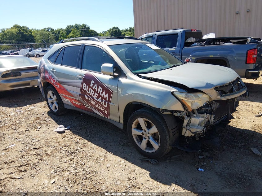 2007 Lexus Rx 350 VIN 2T2GK31U67C022852 IAAI salvage auction — FRONT END, Salvage (North Carolina), sold $575 on 2026-07-22 (photo 1)