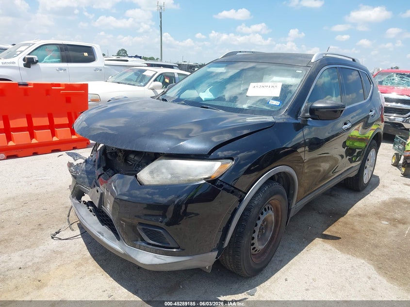 2016 Nissan Rogue VIN KNMAT2MT4GP663519 IAAI salvage auction — FRONT END, Salvage (Texas), sold $1,000 on 2026-07-28 (photo 2)
