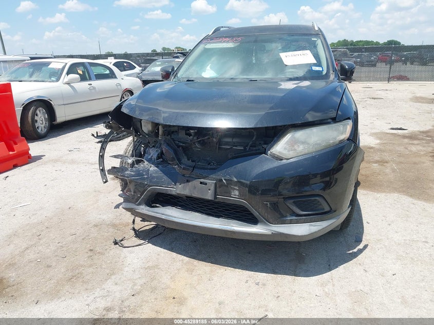 2016 Nissan Rogue VIN KNMAT2MT4GP663519 IAAI salvage auction — FRONT END, Salvage (Texas), sold $1,000 on 2026-07-28 (photo 6)