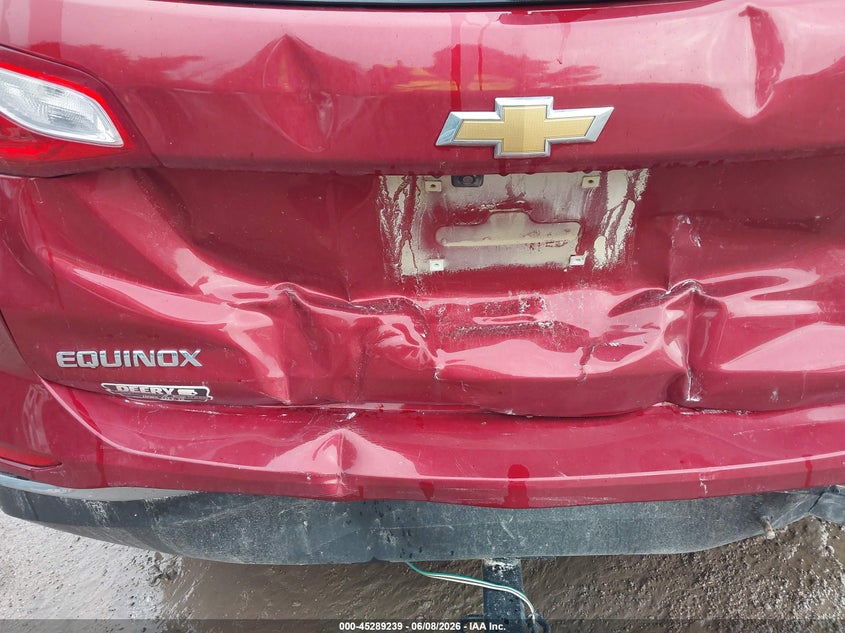 2020 Chevrolet Equinox VIN 2GNAXUEV2L6178619 IAAI salvage auction — REAR END, Salvage Title, sold $2,800 on 2026-07-28 (photo 6)