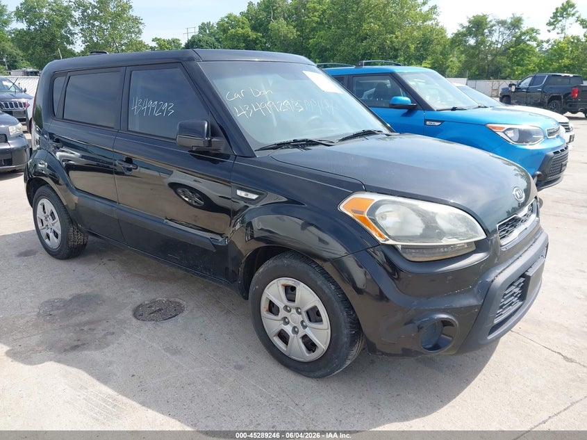 2012 Kia Soul VIN KNDJT2A50C7415073 IAAI salvage auction — RIGHT REAR, Salvage Title, sold $250 on 2026-07-14 (photo 1)