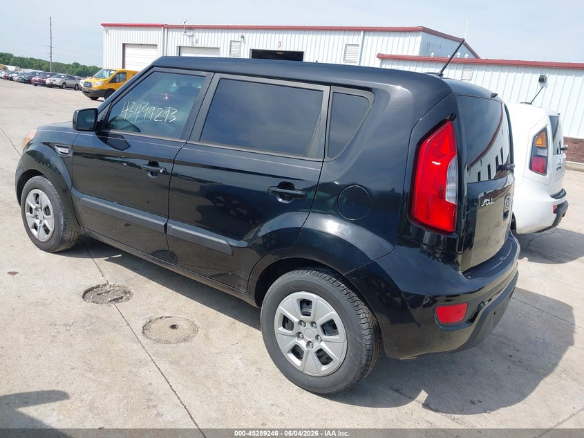 2012 Kia Soul VIN KNDJT2A50C7415073 IAAI salvage auction — RIGHT REAR, Salvage Title, sold $250 on 2026-07-14 (photo 3)
