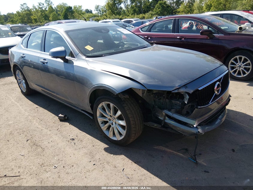 2017 Volvo S90 VIN YV1A22MK3H1013170 IAAI salvage auction — FRONT END, Salvage Title, sold $2,750 on 2026-07-28 (photo 1)